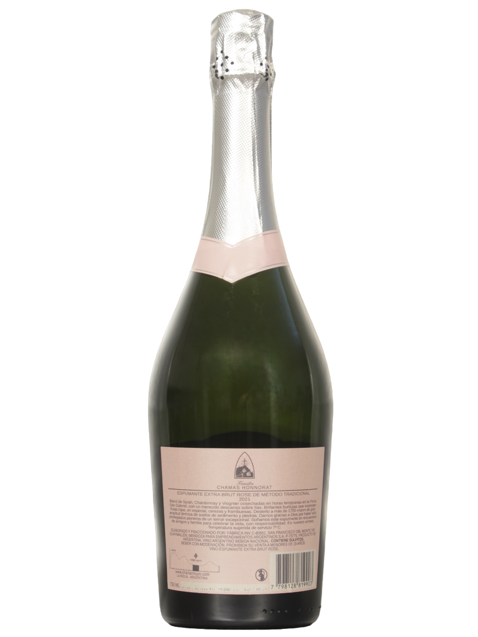 Chañarmuyo Cuveé Extra Brut Rose Dorso Chañarmuyo Cuveé Extra Brut Rose Dorso