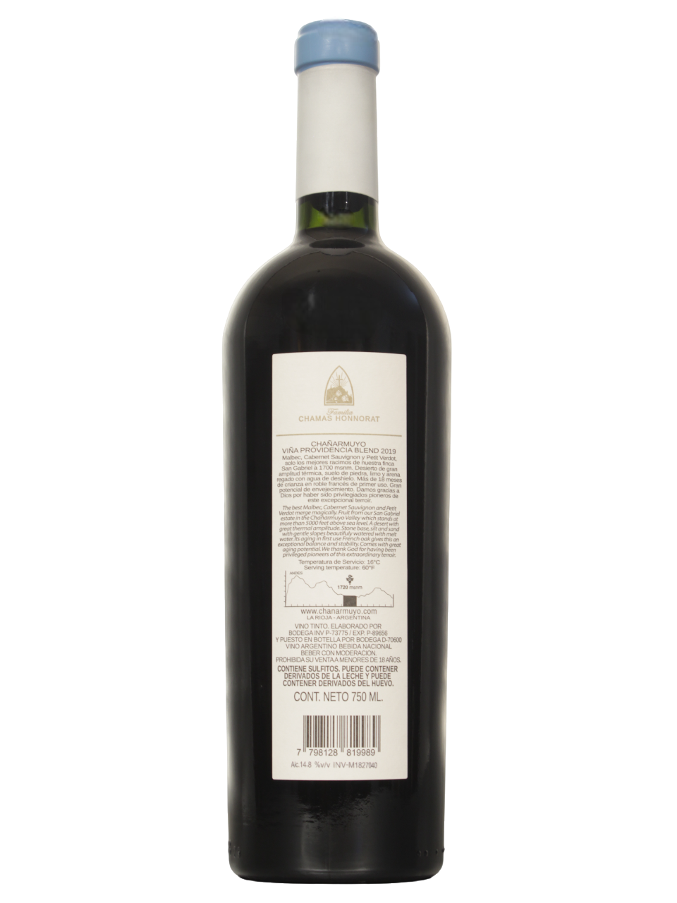 Chañarmuyo Viña Providencia Blend Dorso Chañarmuyo Viña Providencia Blend Dorso