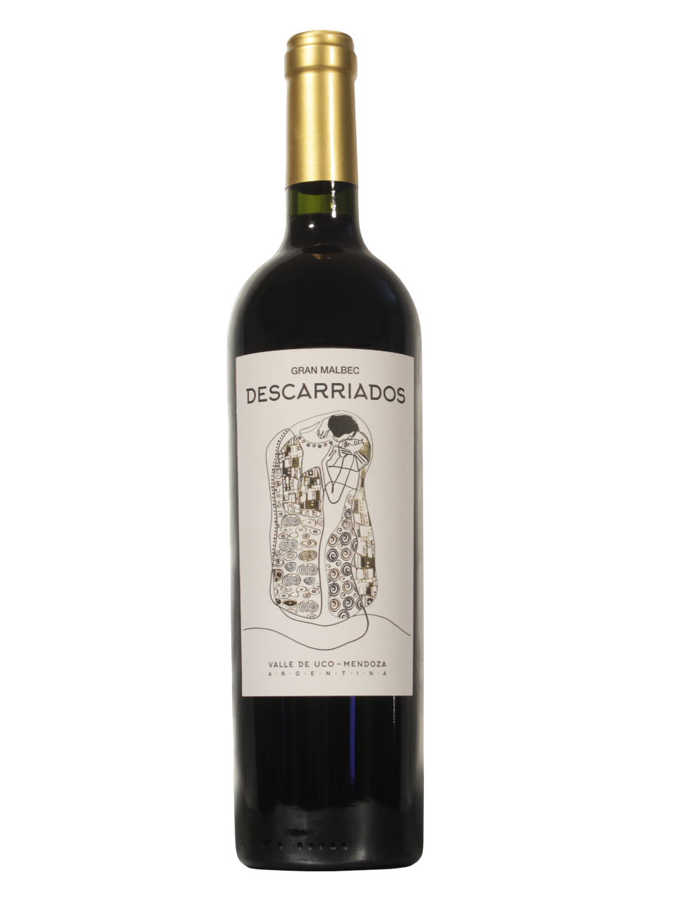 Botella de Descarriados Gran Malbec de Finca Buenaventura S.A. vista frontal