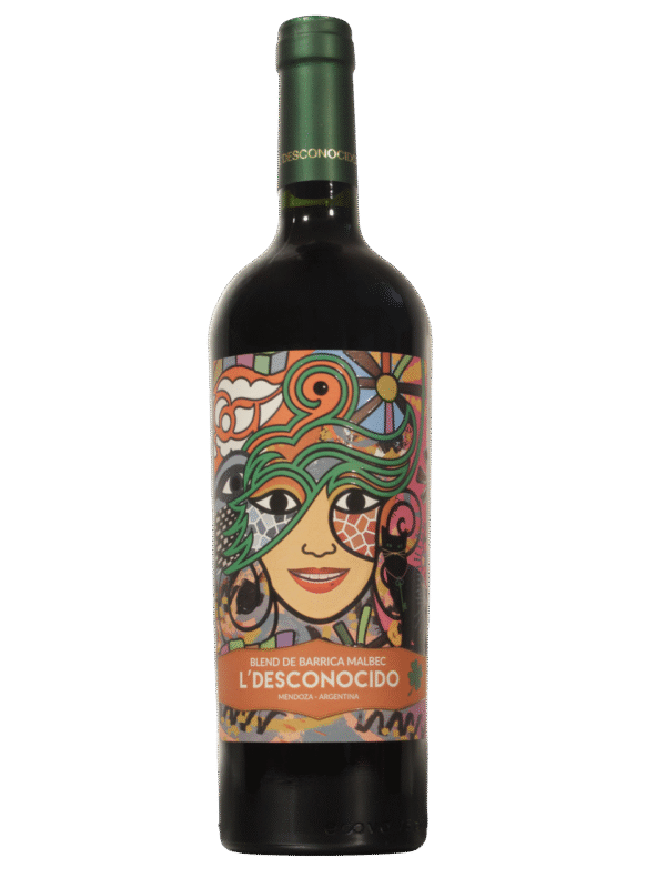 Desconocido Blend Malbec Frente otella de L´Desconocido Blend Malbec de L´Desconocido vista frontal