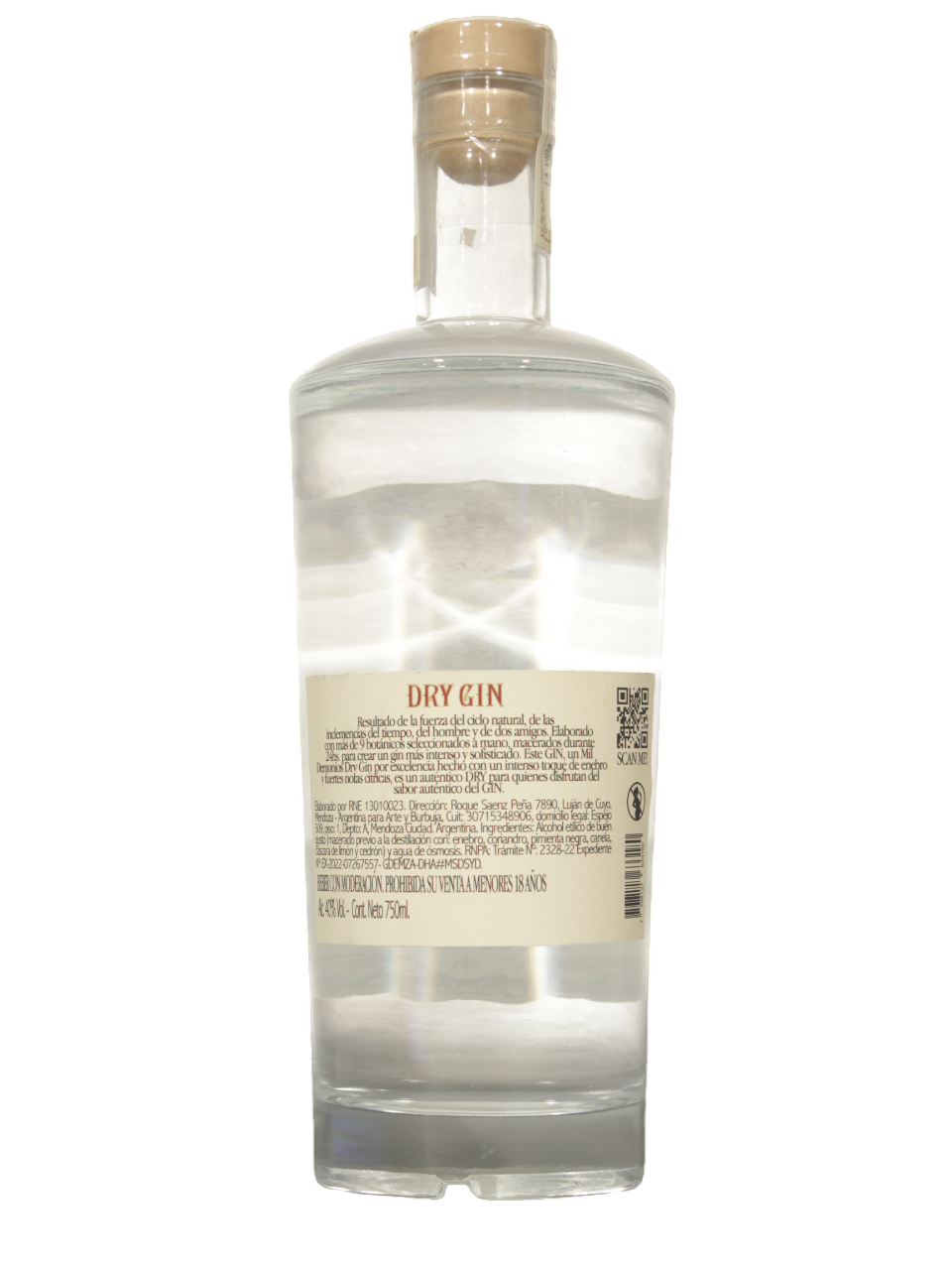 Mil Demonios Gin Dorso