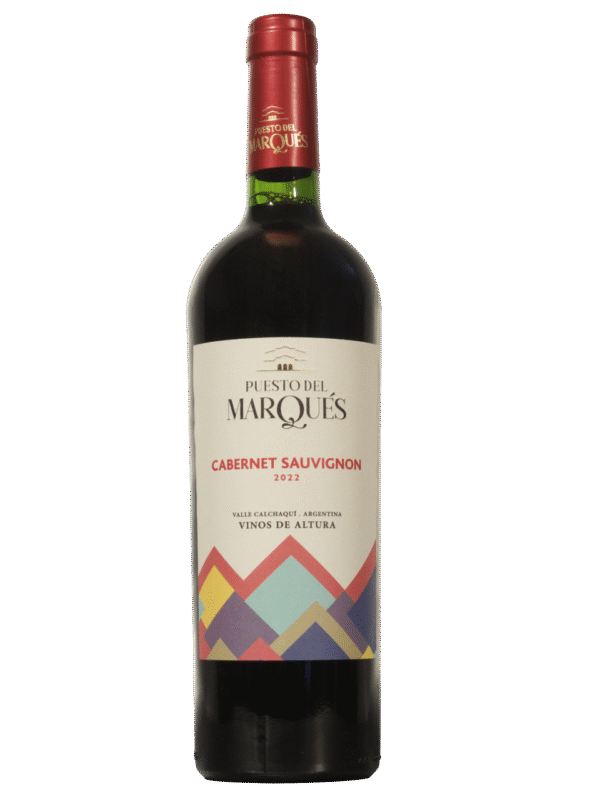 Puesto del Marqués Clásico Cab Sauv Frente Botella de Puesto del Marqués Clásico Cabernet Sauvignon vista frontal