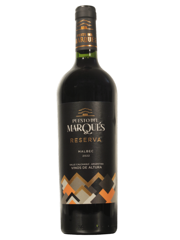 Puesto del Marqués Malbec Frente Botella de Puesto del Marqués Malbec Reserva de Las Flechas Group vista frontal