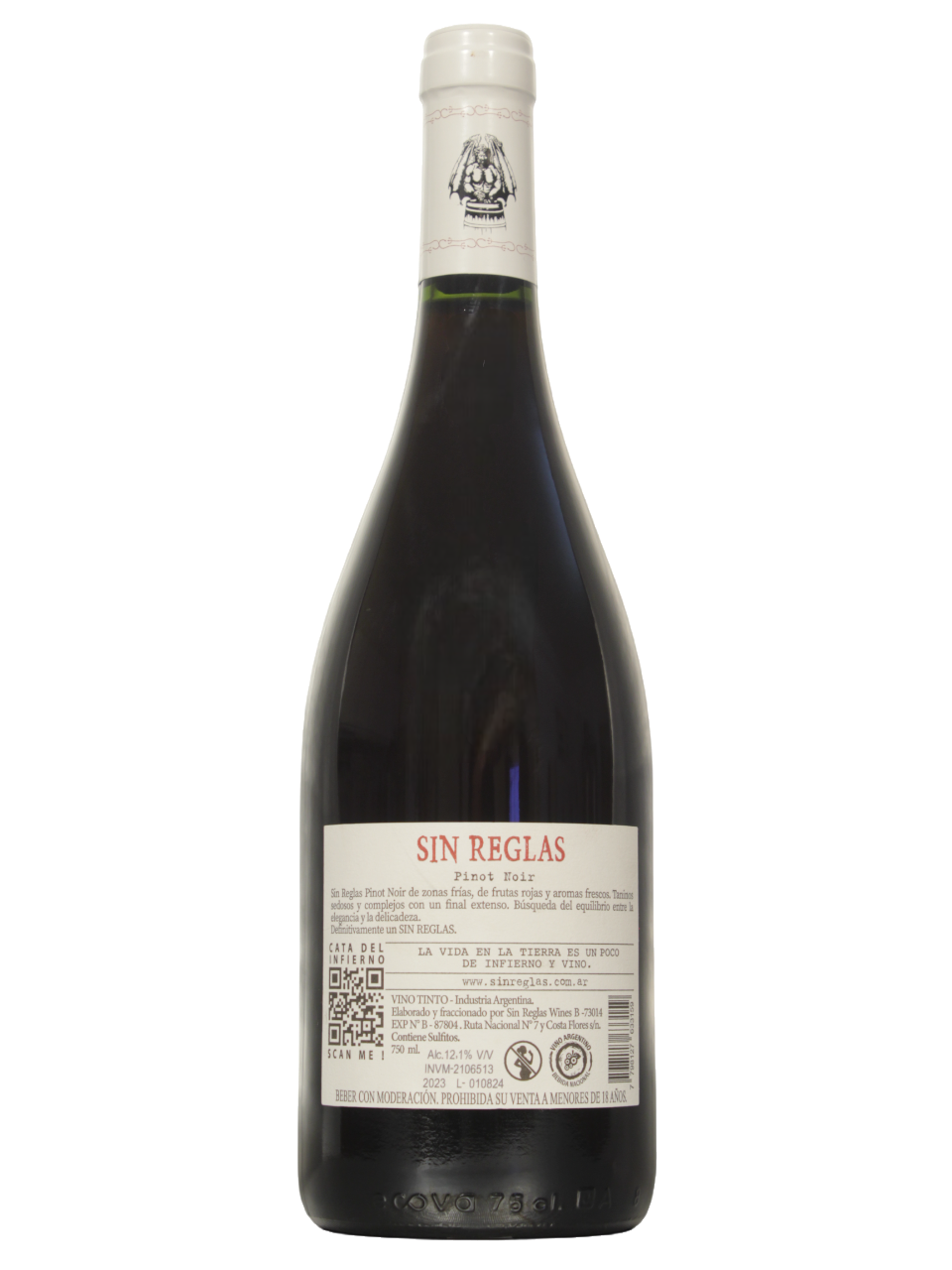 Sin Reglas Pinot Noir Dorso Sin Reglas Pinot Noir Dorso