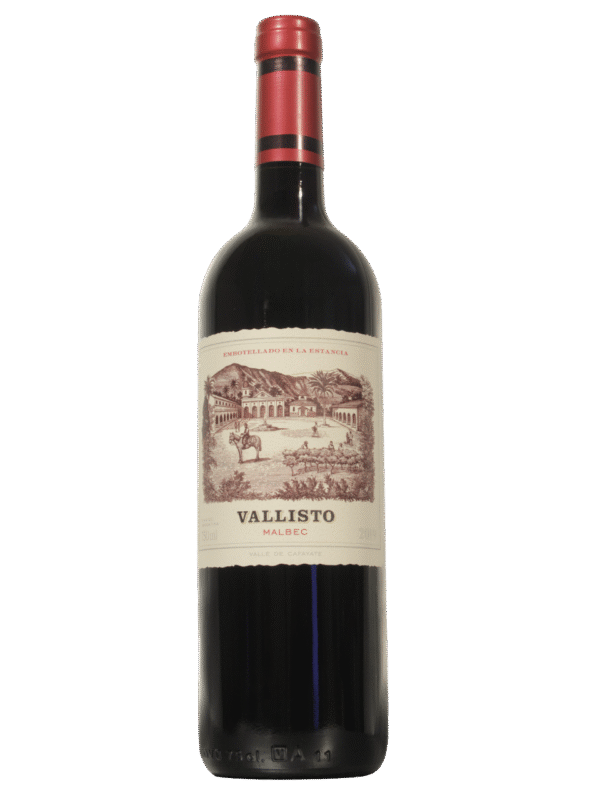Vallisto Malbec Frente Botella de Vallisto Malbec de Inculto S.A. vista frontal