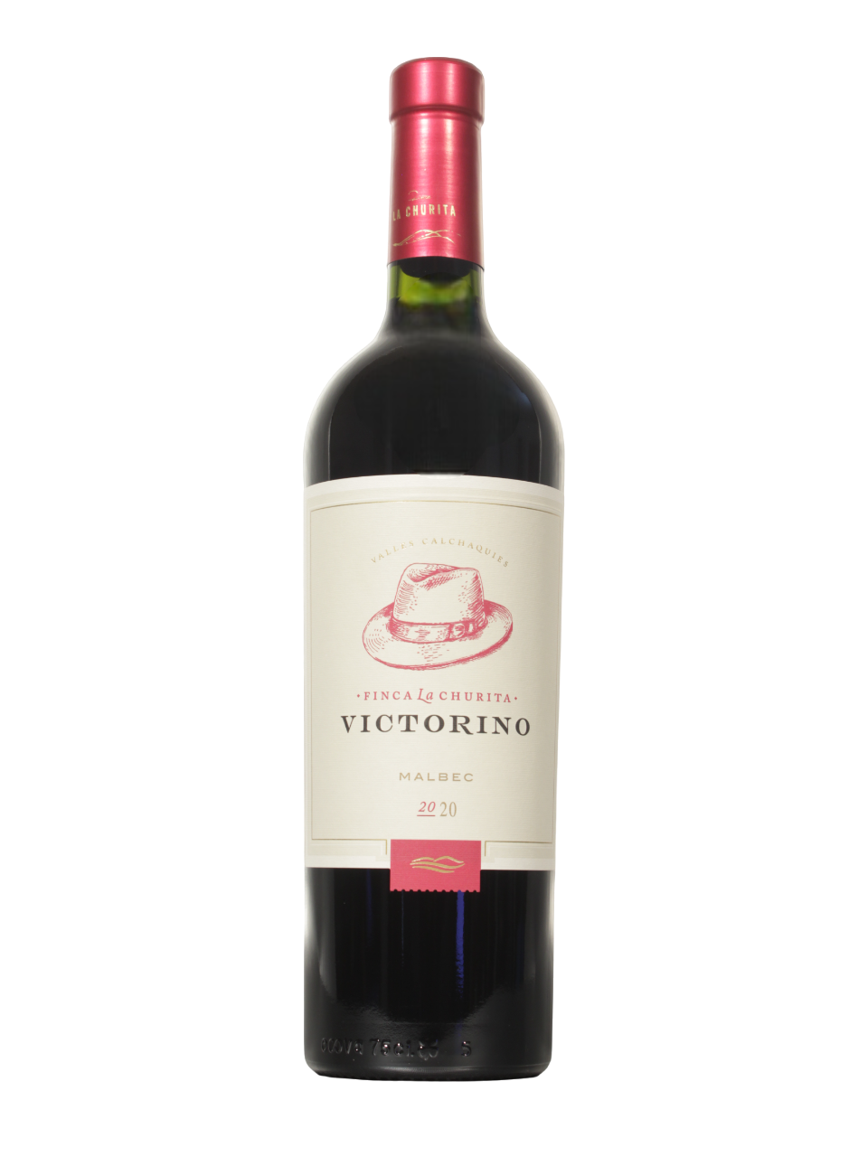 Botella de Victorino Malbec de Finca La Churita vista frontal