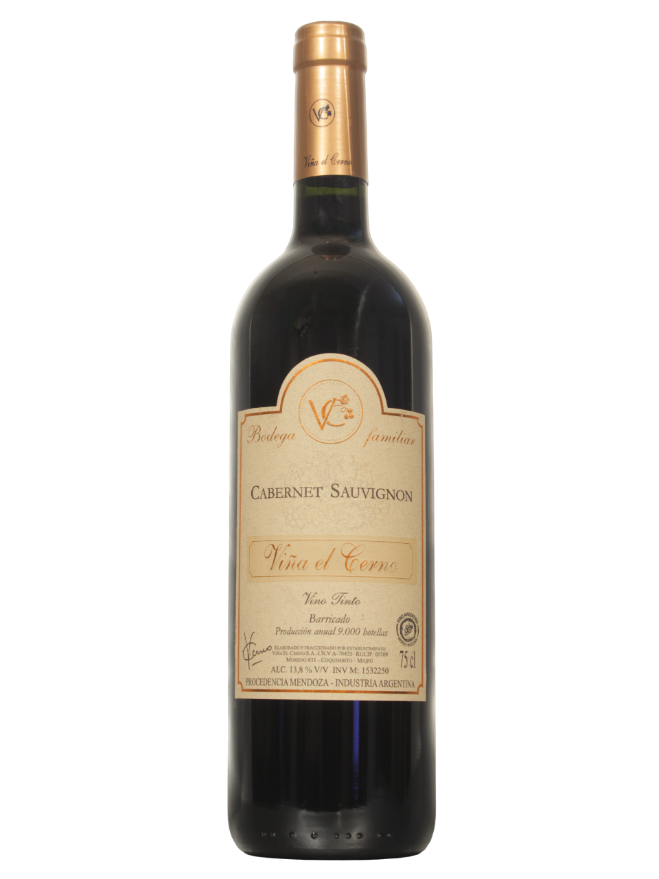 Viña el Cerno Cabernet Sauvignon Frente