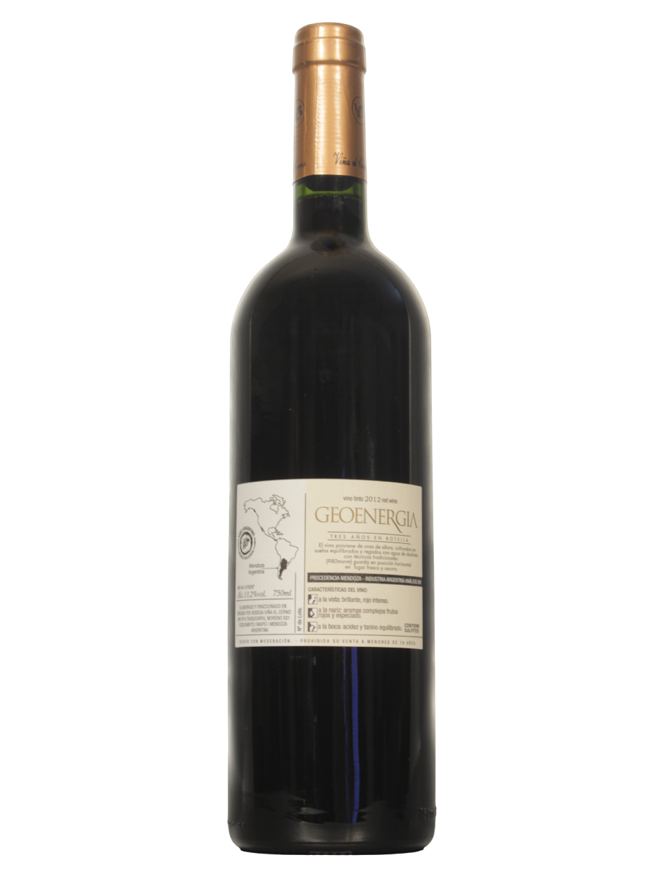 Viña el Cerno GEOENERGIA Malbec Dorso Viña el Cerno GEOENERGIA Malbec Dorso