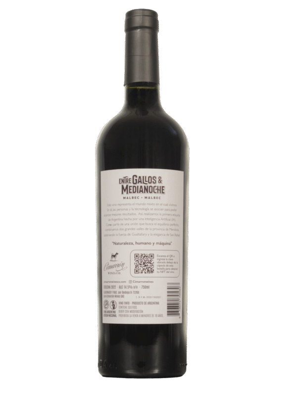 Entre Gallos & Medianoche Malbec Dorso Entre Gallos & Medianoche Malbec Dorso