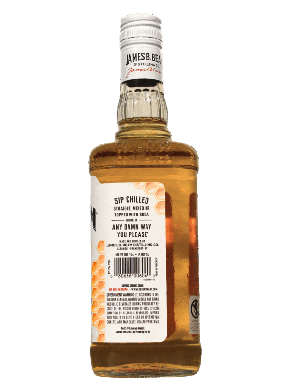 Jim Beam Honey Derecha Jim Beam Honey Botella Lateral Derecho