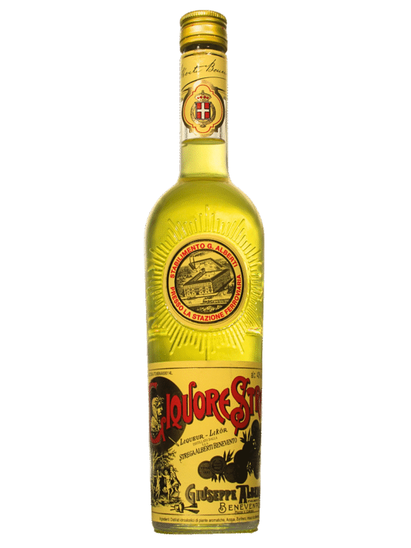 Liquore Strega Frente Liquore Strega Licor Italiano Botella Frente