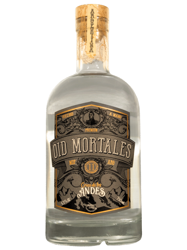 Oid Mortales Cruce de los Andes Gin London Dry Botella Frente