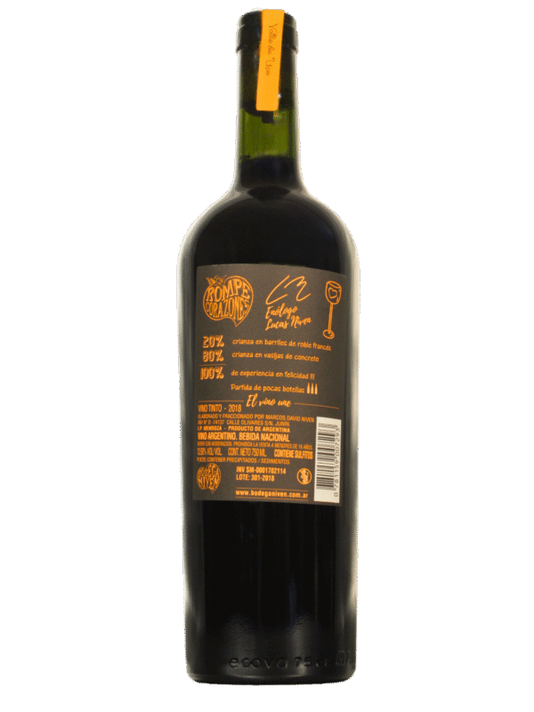 Rompe Corazones Blend Dorso Rompe Corazones Cabernet Sauvignon Cabernet Franc Blend Vino Tinto Dorso
